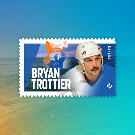 Indigenous hockey legend Bryan Trottier inspires future generations through sport and mentorship. Widely regarded as one of the hockey’s greats, Trottier champions Indigenous youth through sports. 🏒

He co-founded the Aboriginal Alumni Hockey Team and has visited communities across Canada, offering clinics and mentorship. His outreach emphasizes education, mental health and the power of sports to open doors. 

In 2022, the APTN Bryan Trottier Most Valuable Indigenous Player Award was established in his honour. 

His stamp features a photo of him proudly lifting the Stanley Cup®, framed by a prairie landscape that anchors his success to his Saskatchewan roots.

Learn more about Bryan Trottier and our new stamp issue honouring three Indigenous sports leaders and pick up a set of stamps at the link in our bio! 

Stamp designer: Tétro (@tetrodesign)

Stamp photographers:
Bruce Bennett | Getty Images; inset – Bruce Bennett | Getty Images; background – © Branimir Gjetvaj

#NationalIndigenousHistoryMonth @cansportshall