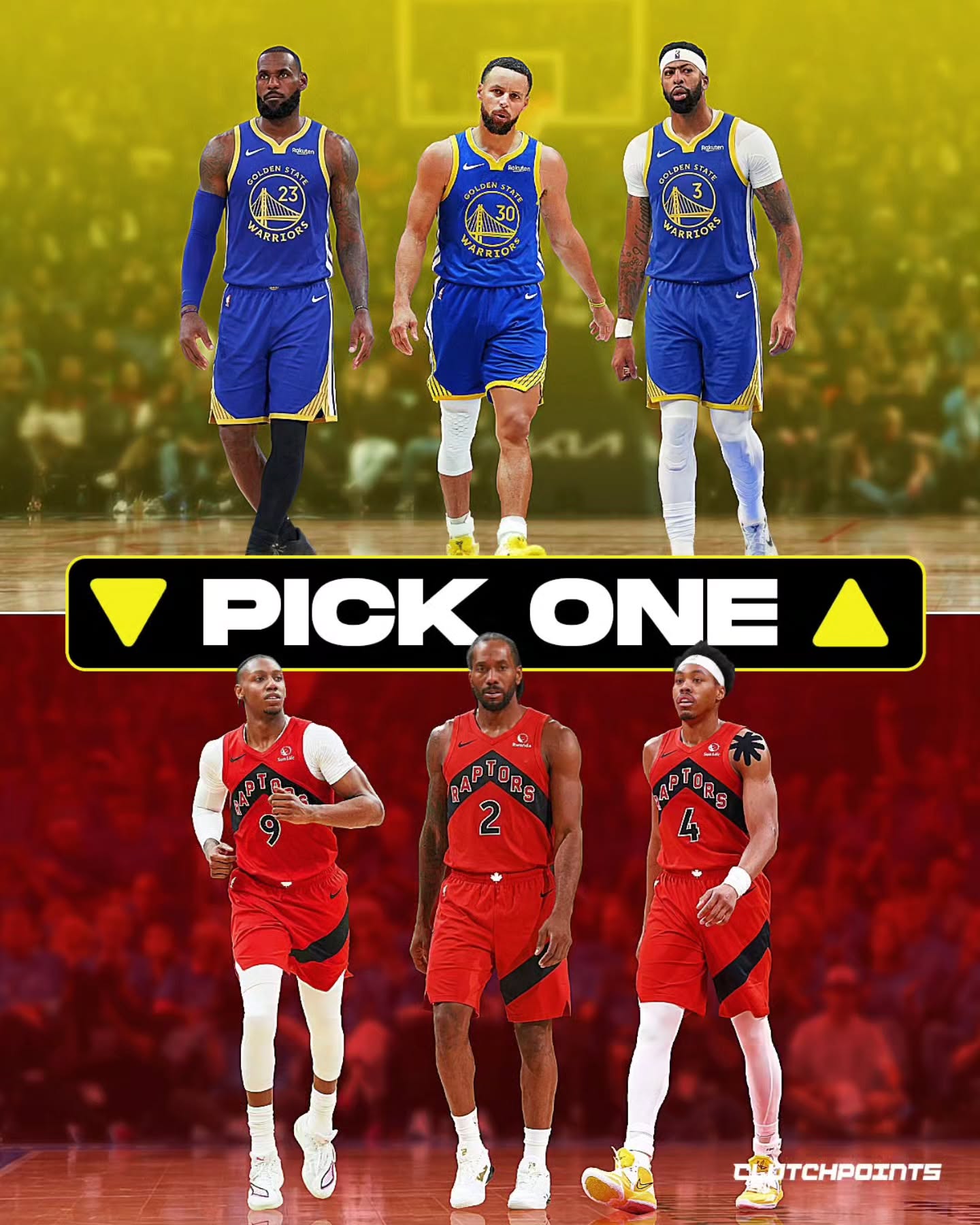 We might be looking at a GOAT NBA offseason. 🍿 

According to Kevin O'Connor, the Warriors are genuinely exploring a massive blockbuster plan to trade for both LeBron James and Anthony Davis to pair them up with Steph Curry.

Adding major fuel to the fire: Draymond Green has declined his player option, clearing the deck for the Warriors to completely reshape their roster. 

If they somehow pull this off...we'll have one of the greatest Big Threes of all time in Golden State.

But that’s only one side of the trade block.

Over in the Eastern Conference, the ultimate reunion could be brewing. 

ESPN reports that the Clippers and the Raptors have engaged in actual trade talks regarding Kawhi Leonard.

It’s been years since Kawhi brought the North its iconic 2019 championship before heading home to Southern California. 

With the Clippers ready to pivot and Toronto looking for that superstar spark, running it back might just make too much sense.

Two wildly different paths. One insane offseason.

What you would pay money to actually witness? 👀