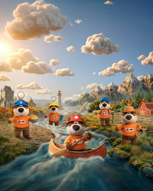 Summer has arrived, and so has the Canadian Rooty Collection. Add a Rooty for the road, or track down all five. Just $4.99 with any combo. Only for a limited time.

L’été est arrivé, tout comme la collection de Rooty le canadien. Emmenez un Rooty avec vous sur la route ou collectionnez les cinq. Seulement 4,99 $ avec tout combo. Pour un temps limité seulement.