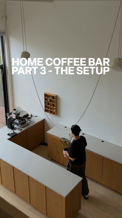 finally got everything onto the coffee bar and everything else inside the cabinets! still looking for the right shelf to add, so stay tuned there

now it’s time to start planning the first home cafe 🙂

#coffee #coffeebar #apartment