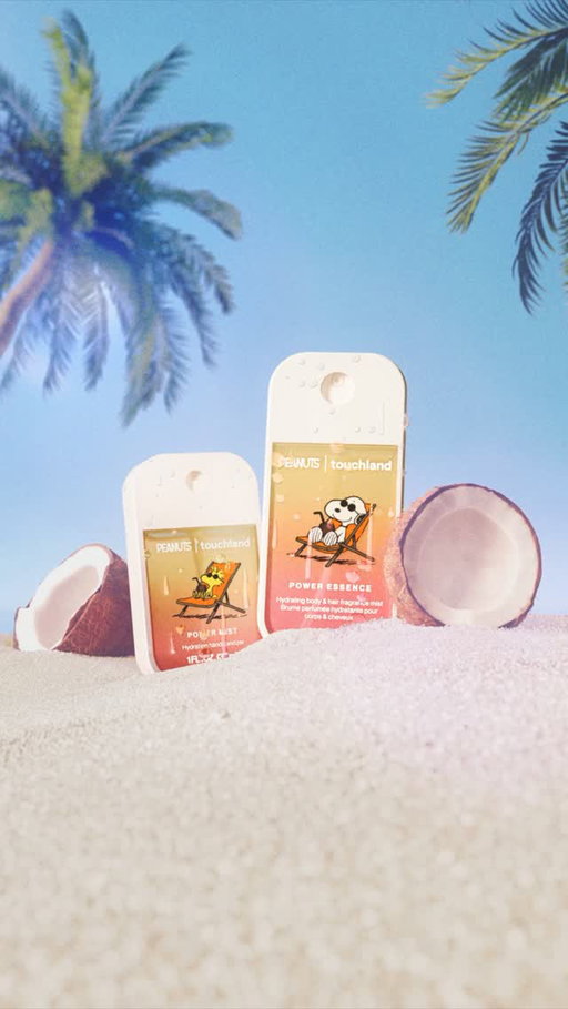Vacation starts now. 🥥 The Peanuts® x Touchland collab is here, featuring the all-new Coco Haze Body & Hair Fragrance Mist, our most vacation-worthy coconut scent yet, and our #1 best-selling Beach Coco Hand Sanitizer, now in a limited-edition Woodstock-inspired design. Shop the collection at the link in bio.

#touchland