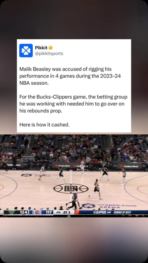 Malik Beasley was indicted on sports gambling charges today.

#nba #malikbeasley