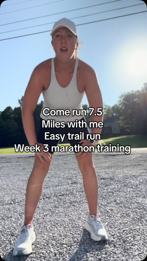 Come get that 7.5 mile with me on the trails 🔥🏃‍♂️ #momsoftiktok #marathonrunner #trailrunning #30yearoldsontiktok