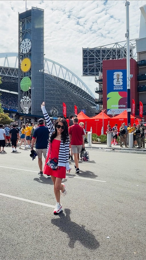 My first World Cup game and it was seriously the best time! #taittingerpartner
Thank you @champagnetaittinger and @kobrandwines for the opportunity to watch USA vs. Australia! The energy in the stadium and hearing everyone chant “USA! USA!” was unreal, and I’ll be cheering from home at the next game with my limited-edition Taittinger bottle ready for the celebration! ⚽️🥂#champagnetaittinger #taittinger