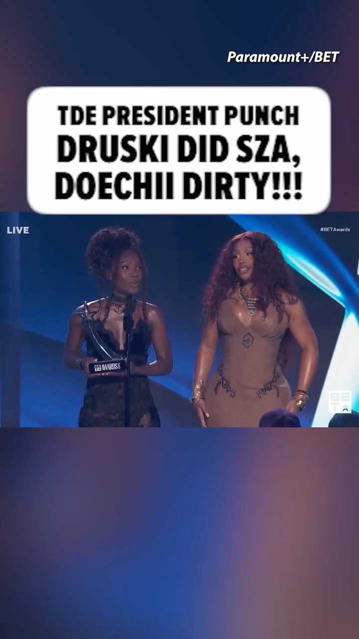 🎷😒 Druski's saxophone gag at the BET Awards hit all the wrong notes with one of hip hop's biggest power players ... because TDE President Terrence "Punch" Henderson says the comedian did SZA and Doechii wrong. 

🎥: Paramount+/BET