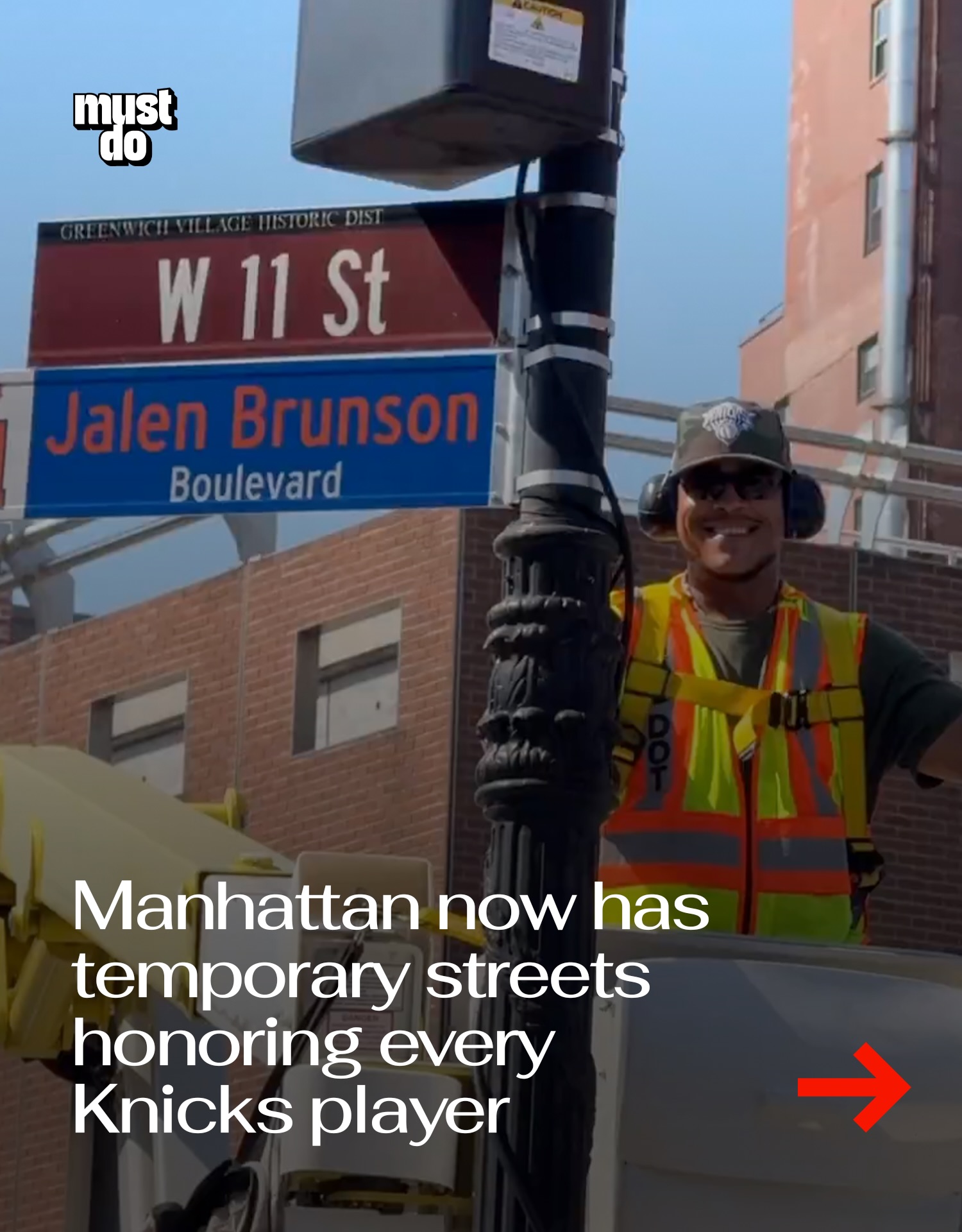 The Knicks’ championship run is officially part of New York City.

Mayor Zohran Mamdani has announced temporary street co-namings honoring every player on the 2026 championship roster, creating a blue-and-orange route through Manhattan.

Each street was chosen to match a player’s jersey number, meaning you’ll find Jalen Brunson Way at West 11th Street, Karl-Anthony Towns at West 32nd Street, Josh Hart at West 3rd Street and more.

The commemorative signs have been installed along Sixth and Seventh Avenues and will remain up for the next four weeks, giving fans a chance to celebrate one of the greatest moments in Knicks history.

By the way, we have a weekly newsletter with what’s worth knowing about and doing in NYC. One newsletter. Once a week. Link in bio.

Media via @nyc_dot / @nycmayor

#mustdonyc #nycstreets #knicks