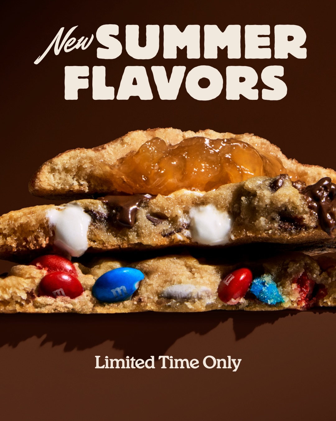 Tastes like summer 🥧🍫🧨

Our Americana cookies are here just in time to celebrate the 250th anniversary ❤️🤍💙

Available in bakeries tomorrow 6/30

🍎🥧 Apple Pie 🥧🍎

🔥🪵🍫 Campfire S’Mores made with @hersheys mini kisses 🍫🪵🔥

🧨🎇Firecracker with M&M’s 🎇🧨