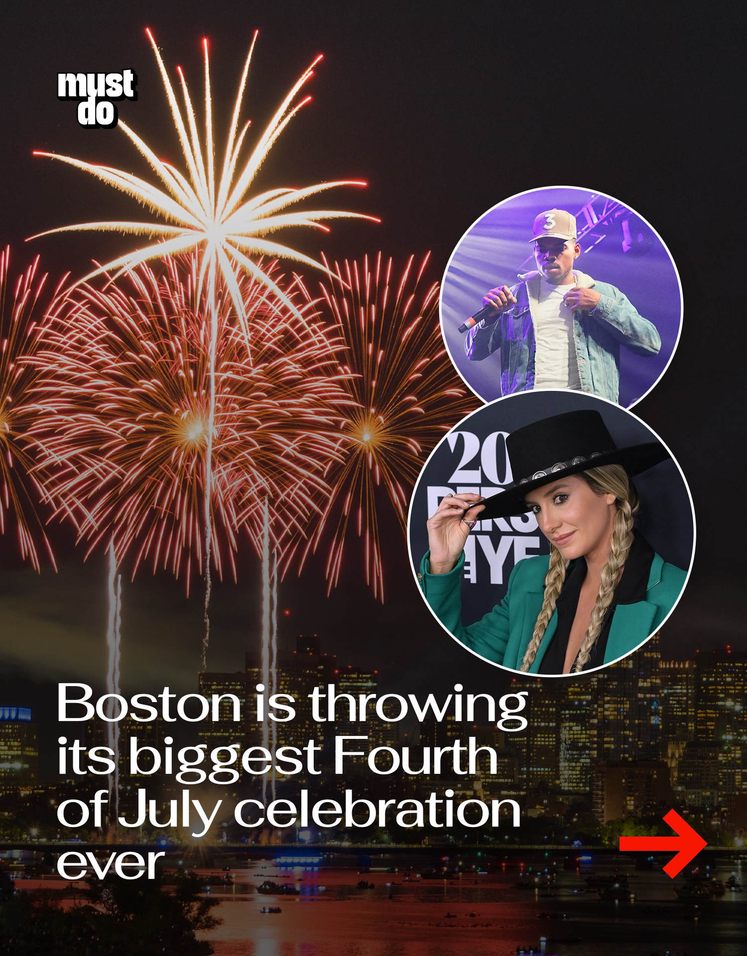 Boston is going all out for America’s 250th birthday.

The Boston Pops Fireworks Spectacular returns to the Charles River Esplanade on Saturday, July 4, and organizers say this will be the biggest celebration in the event’s 52-year history.

The free concert features Lainey Wilson, Chance the Rapper, Trombone Shorty, Megan Hilty and the Boston Pops, plus a revolutionary-themed drone show, the largest fireworks display ever produced for the event, and two world-premiere musical performances created especially for the historic celebration.

The concert runs from 7:00 to 9:30pm, with fireworks beginning at 9:15pm over the Charles River.

Media via Shutterstock

#mustdoboston #bostonpops #boston250