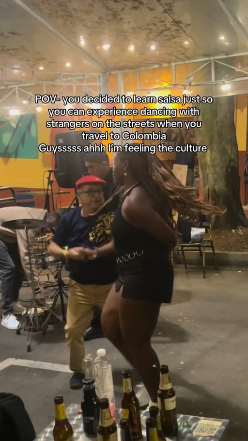 Guyssss I’m finally dancing on the street in the salsa capital of the world. Feeling connected to salsa the people doing the thing I love the most in the word I’m at peace ahhh
Please everyone go experience dancing in
Colombia if you can at some point in your life it’s pure bliss
#traveldiaries #solotravel #colombia #salsa #solotravelwoman
