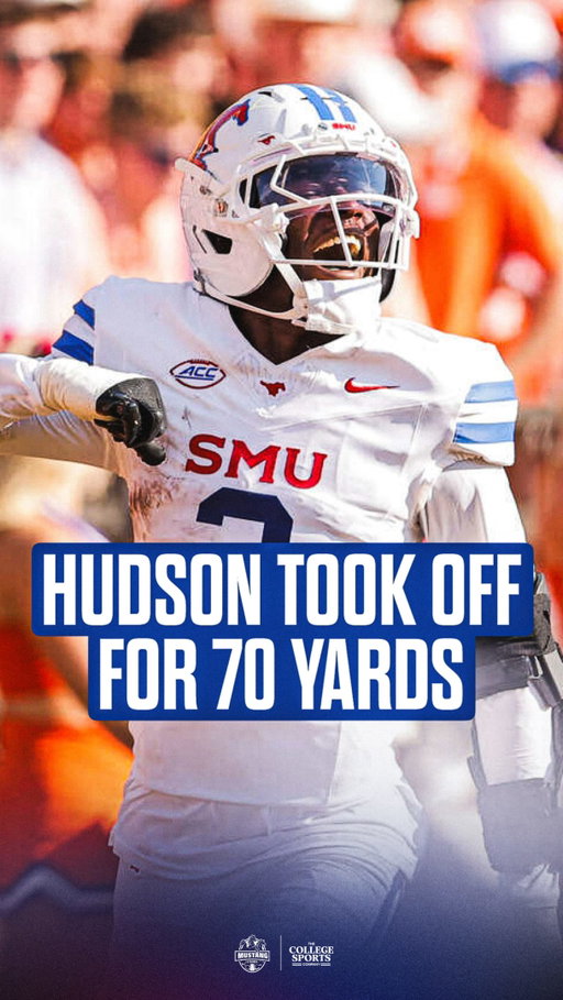 70 DAYS UNTIL @smufb ✌️🏈

When @mi5nighttfivee got us started in the Clemson win last season with this 70-yard TD 🔥

•
•
•
•
#PonyUp #PonyUp🐎 #SMU #SMUFB #Dallas