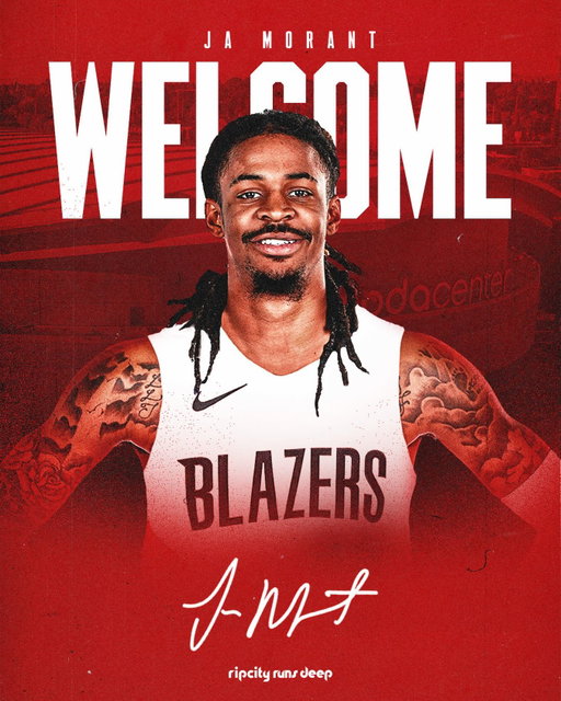Ja dropping.  Welcome to Rip City, Ja Morant! 👏