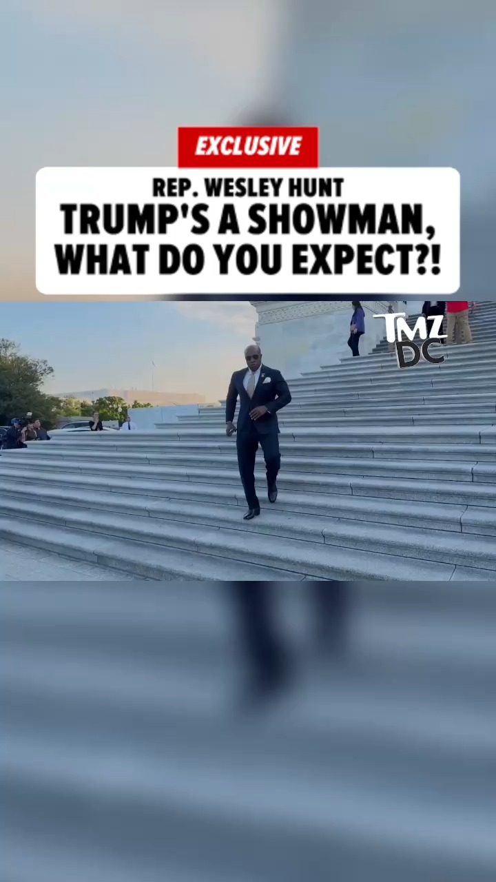 🚨 EXCLUSIVE: TMZ DC's @jacobwass caught up with Rep. Wesley Hunt on Monday to ask what he thinks about Trump touting crowds at the Great American State Fair that simply aren't there.
