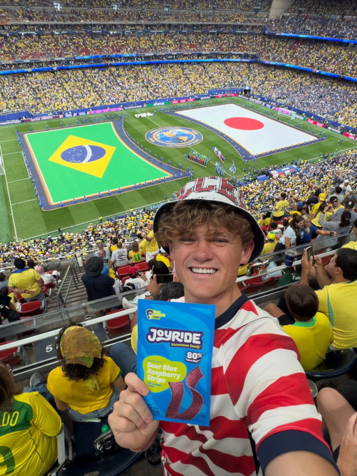 brought a fake JOYRIDE bag to the world cup & had a great time 🙌⚽️