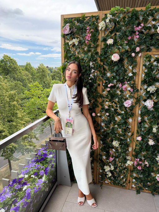 first ever wimbeldon did not disappoint 🎾🍓 thank you so much @evianwater for having us.