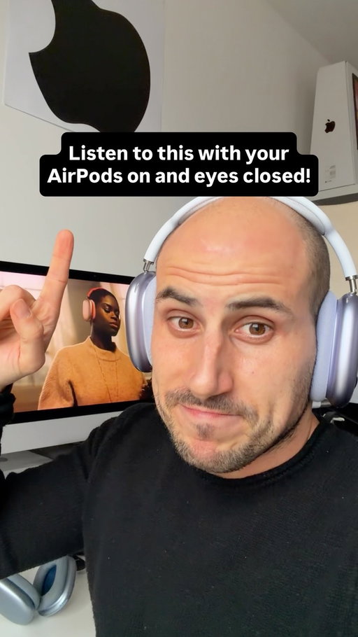 Words can’t describe this experience, you have to try it yourself and share with somebody who needs to hear this too!
_______
#airpods #airpodspro #airpodsmax #8daudio #appledsign