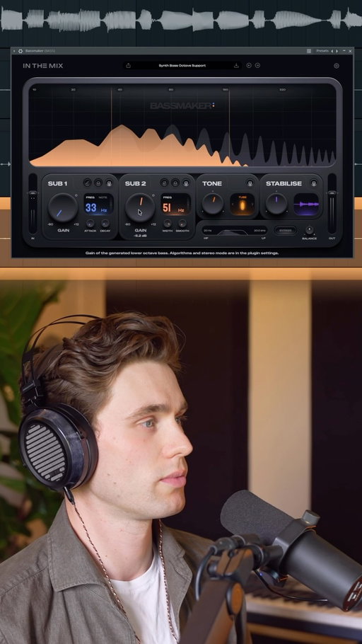 Bassmaker is currently 58% off during the launch sale. Link in my bio 🤝
Bassmaker is a new processor that generates bass for weak tracks. It reinforces kicks and basses automatically and has deep control to shape the generated signal. 

No AI. No Subscription. No iLok. 
Lifetime License with Free Updates 🤝 

I made it because most bass processors just add harmonics or saturation, but don’t fix the root cause of weak bass. 

#musicproduction #mixingengineer #newplugin