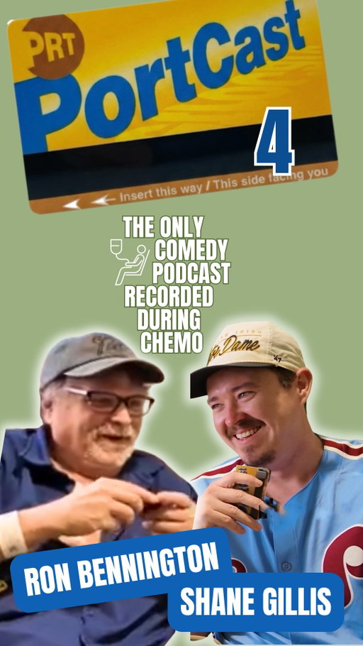 A new clip! Shane Gillis gets emotional on PORTCAST with RON BENNINGTON. The only comedy podcast recorded while the host receives chemotherapy in a drug trial to treat Stage Four Colon Cancer.

In this clip, Shane remembers talking to Ron the first night after being fired from SNL, and gets a little choked up about Ron’s diagnosis.

#cancer #cancerpodcast #stagefour #stage4 #stagefourcancer #stage4cancer #coloncancer #chemotherapy #msk #chemo #shanegillis #ufc #whitehouse @shanemgillis