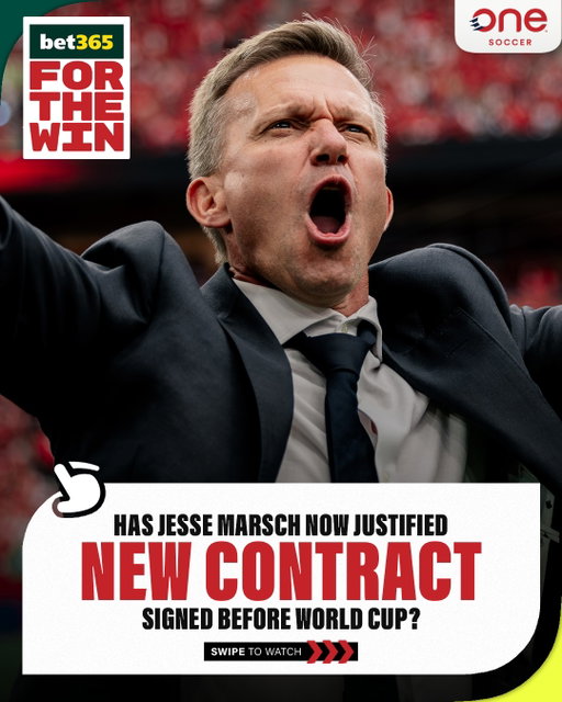 Jesse Marsch signed a new contract to remain with the #CanMNT through 2030, before their 2026 World Cup campaign began ✍️

...he's earned it now, right? 😎