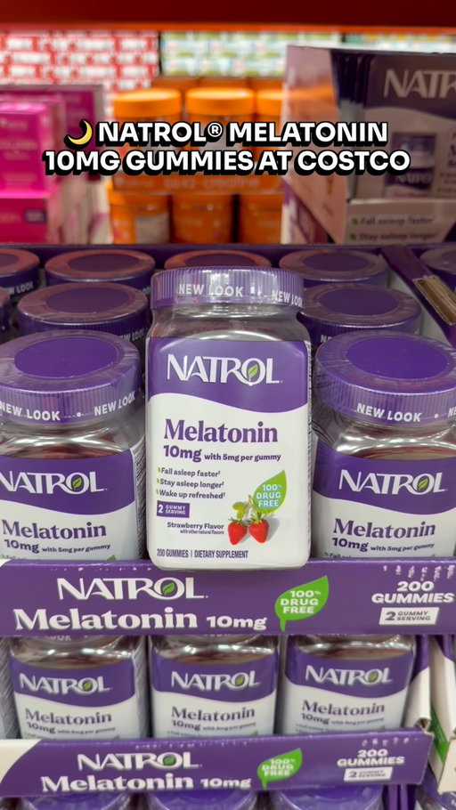 #AD 🌙 Natrol® Melatonin 10mg Gummies are at @‌costco and @‌natrolofficial is the #1 drug-free sleep aid brand^ so if you are not already stocking up at Costco, now is the time! Natrol® Melatonin 10mg helps you fall asleep faster, stay asleep longer, and wake up feeling refreshed† and melatonin is the #1 doctor recommended sleep supplement ingredient*... in a 200ct gummy bottle at Costco! 😍

💜 I LOVE that Natrol® is non-habit forming and 100% drug free! The strawberry flavor gummies are so easy to take and the 200ct bottle at Costco is such a great value for something you will reach for night after night! 🙌🏻

🛒 Shop Natrol® Melatonin 10mg Gummies now at @‌costco! #Natrol #CostcoFinds 

† These statements have not been evaluated by the Food and Drug Administration. This product is not intended to diagnose, treat, cure or prevent any disease.

*Based on a survey of doctors who recommend a drug-free sleep support product.

^Nielsen latest 52 weeks week ending 3/28/26