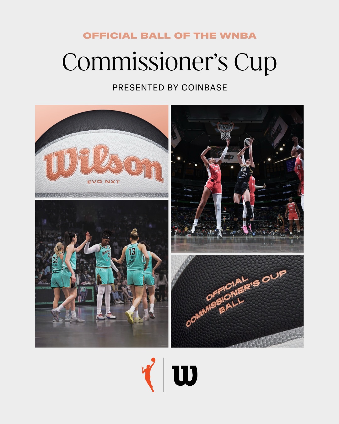 The stage is set, for the 2026 @WNBA Commissioner’s Cup Championship Game.

Feel closer to the action with the Official Commissioner’s Cup Basketball, available now at Wilson.com.
#WilsonBasketball #BondedByBall #WNBA