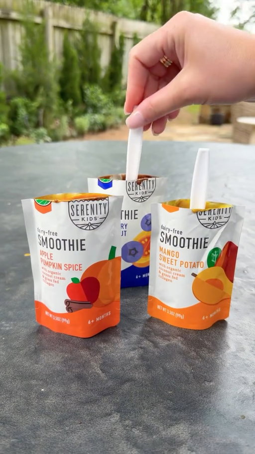 Protein popsicles?! Save this easy hack to power your little one’s Fourth of July ❤️🤍💙✨

Just snip, freeze, and voilà! You’ve got a no-mess popsicle packed with 5g of protein* from grass-fed collagen 💪

Meet all three NEW Dairy-Free Smoothie flavors, now with a hint of natural sweetness from organic fruit like 🫐 blueberry, 🥭 mango, and 🍎 apple. Sweet enough for tiny taste buds—without any added sugars or sweeteners—and with the same nutrient-dense nutrition you know and love 🙌

Which flavor is your baby reaching for first? 👀

*Collagen contains 19 essential amino acids but is not a complete protein. Feed baby a variety of foods for a balanced diet.