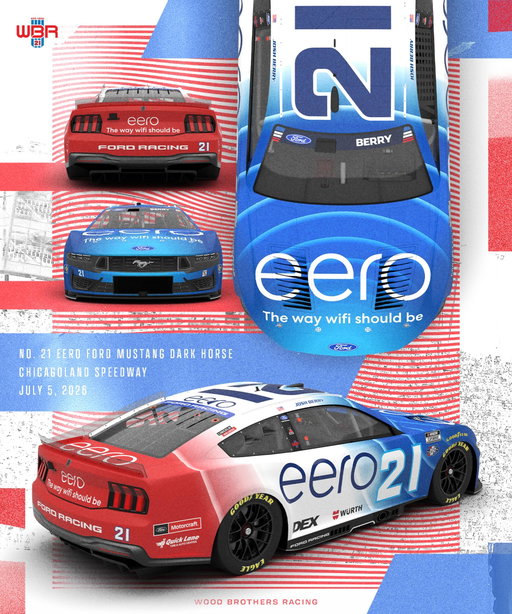 Bringing the red, white and blue to the #eero400.