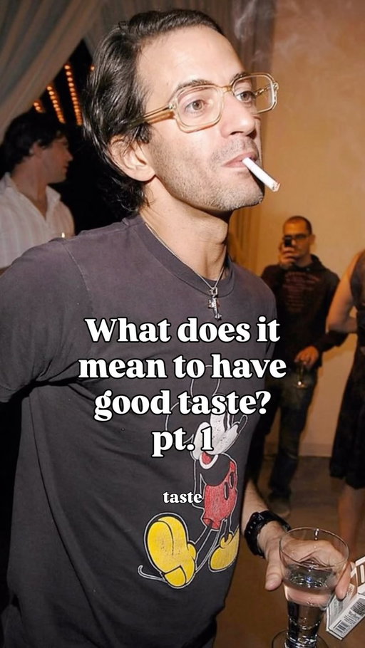 To have good taste do you need perspective, and you won’t find perspective on the algorithm