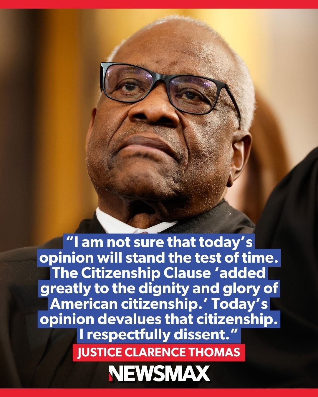 'I RESPECTFULLY DISSENT': Justice Clarence Thomas issued a scathing dissent after the Supreme Court upheld birthright citizenship, arguing the majority diminished the value of American citizenship.