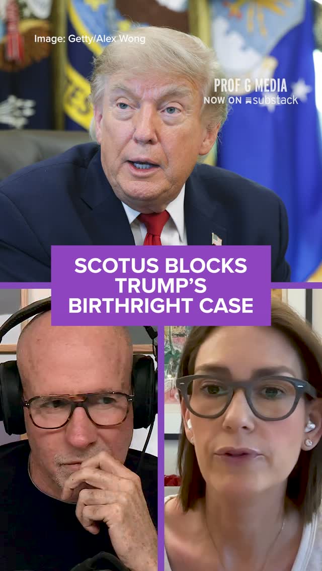 Birthright myths don’t change “the facts that immigrants are an incredible boon”

The Supreme Court weighed in on President Trump’s unconstitutional attempt to ban birthright citizenship. Scott Galloway and Jessica Tarlov discuss, on Raging Moderates.