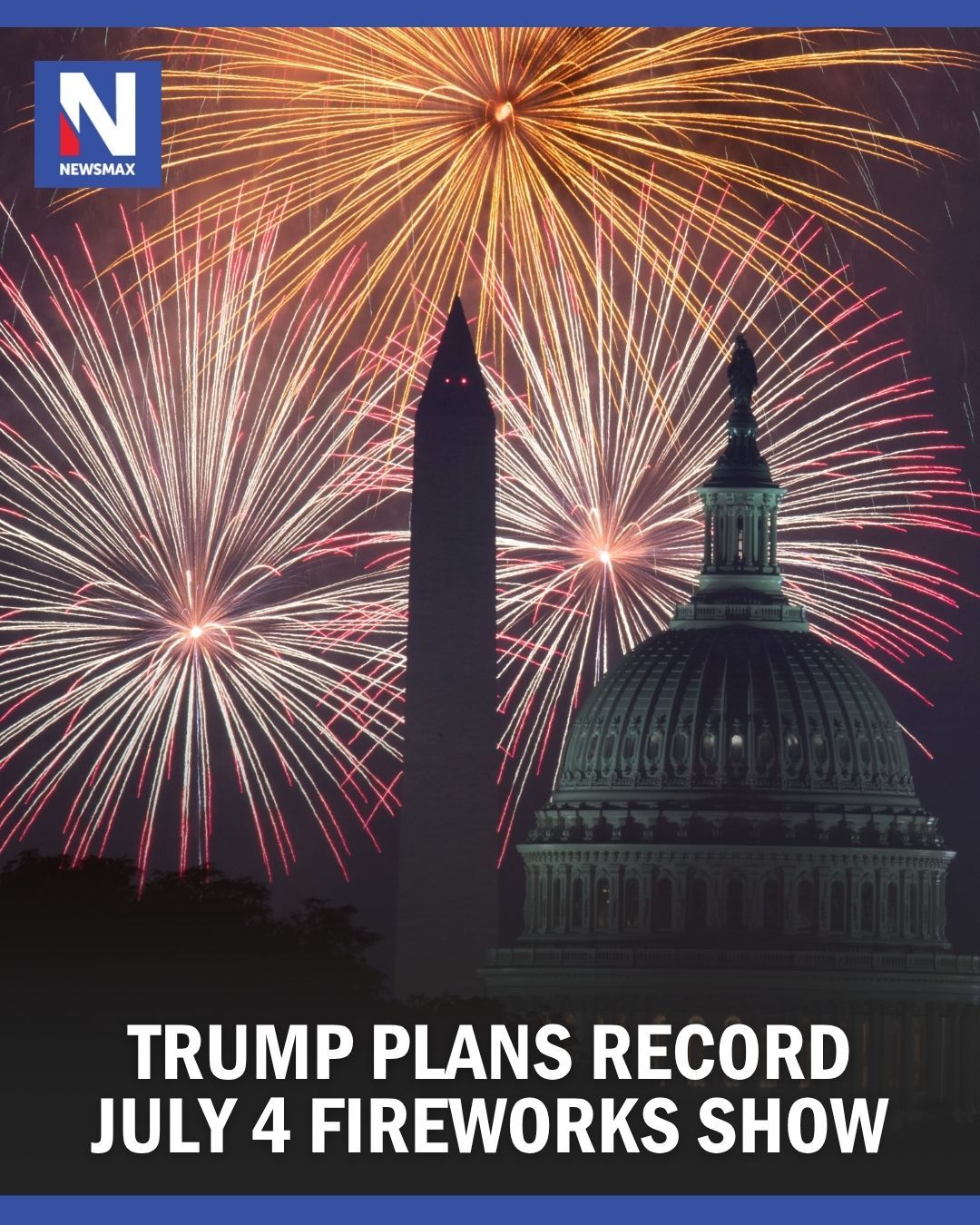 ROCKETS' RED GLARE: President Trump is set to celebrate America’s 250th anniversary with a record-setting celebration, led by the largest Independence Day fireworks display ever staged.⁣
⁣
Link in bio.