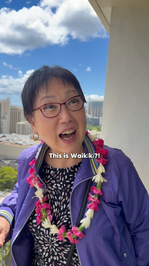 Hawaiʻi has always been on mom’s travel list so not only is @hawaiianairlines taking us, they’re taking us in style. Come with us and book your next trip to Hawaiʻi at HawaiianAirlines.com ✈️🌺 #HawaiianAirlinesPartner