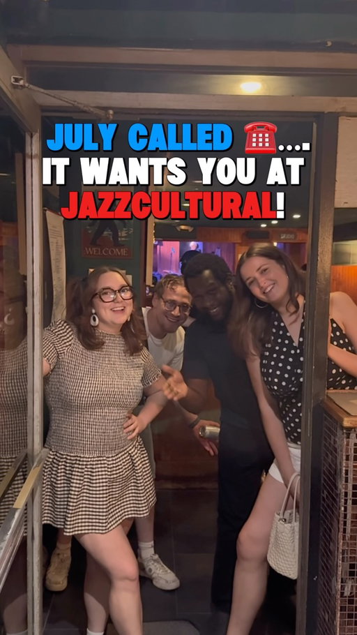 Your July jazz plans are here. 🎶

Join us all month long for world-class live jazz at Jazzcultural. Reserve your seats at Jazzcultural.com.
 
Barry Harris Institute of Jazz
Free piano lesson and Jam session - every Tuesday

Cafe opens at 1pm 
Jam in Cafe - 2-6pm 

Nite Jam in Cafe 
Sunday - Tuesday 10pm

July 3–5
Chuck Redd @1047496t 

July 3–4
Stacy Dillard @bobodillard 

July 10–12
George Colligan Quartet 

July 10–11
Duane Eubanks Quintet @duaneubanks 

July 17–19
Geoffrey Keezer & Friends @88keezer 

July 24–26
Steve Wilson Quintet: Enduring Sonance @stevewilsonsax 

July 24–25
Abraham Burton Quartet @abrahamburtonjazz 

#nyc #fyp #explorepage #jazz #jazzclub