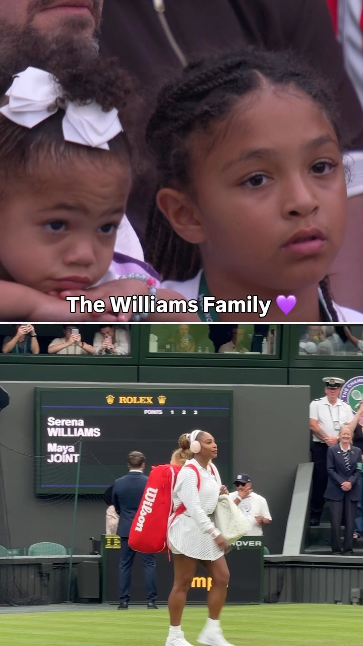 A Williams family affair on Centre Court 🥹