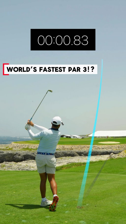 Worlds Fastest Par 3 😳
“Non Hole In One” @puntacanaresort 
 #golf #golfer #golfswing