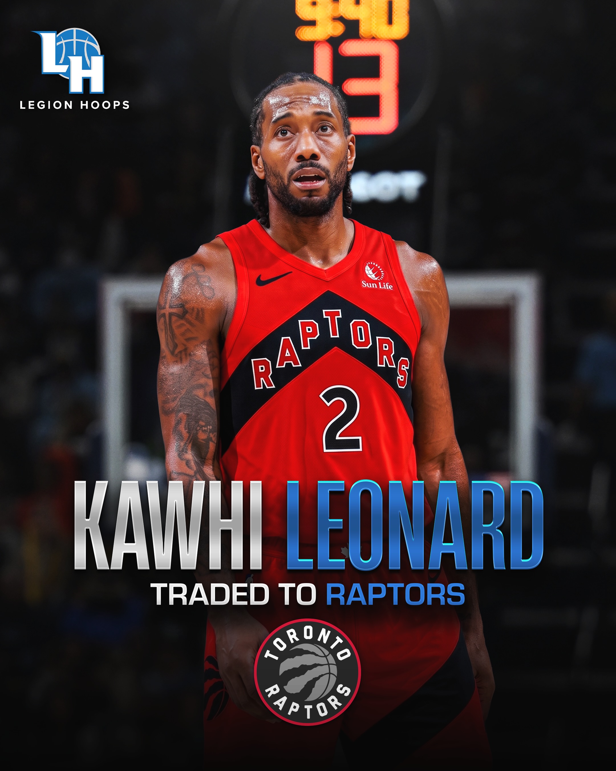 BREAKING: KAWHI IS HEADING BACK TO TORONTO 🤯🤯🤯

FULL TRADE DETAILS:

Raptors receive: Kawhi Leonard

Clippers receive: Brandon Ingram, Gradey Dick, 2 first-round picks, 1 pick swap and 2 second-rounders.