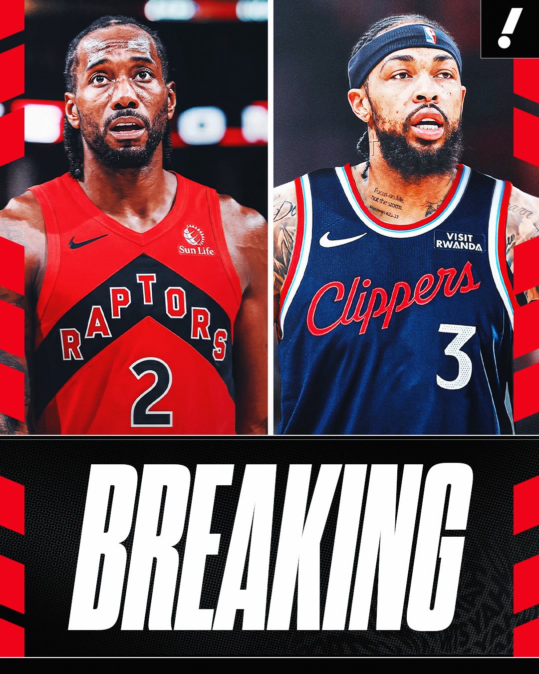 BREAKING: The Clippers are nearing deal sending Kawhi Leonard to the Raptors for Brandon Ingram, per @shams.

Los Angeles receives: Brandon Ingram, Gradey Dick, 2 first-round picks, 1 pick swap and 2 second-rounders
Toronto receives: Kawhi Leonard