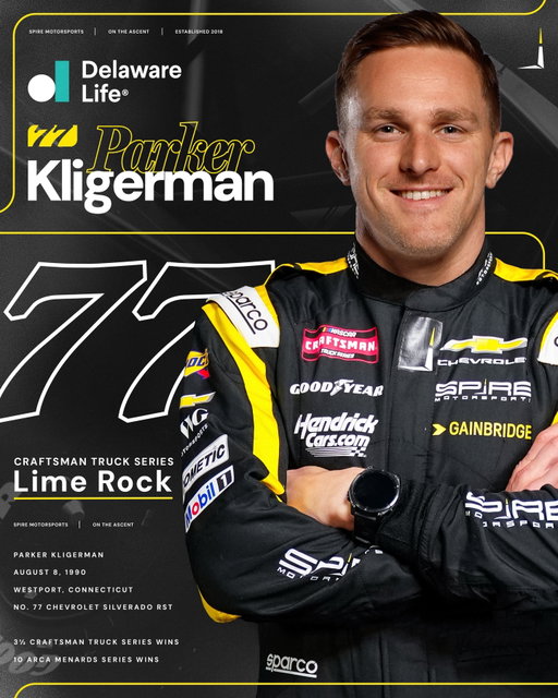 Lime Rock Park(er).

@pkligerman will drive our No. 77 @delawarelife Chevrolet Silverado RST next weekend in Connecticut.