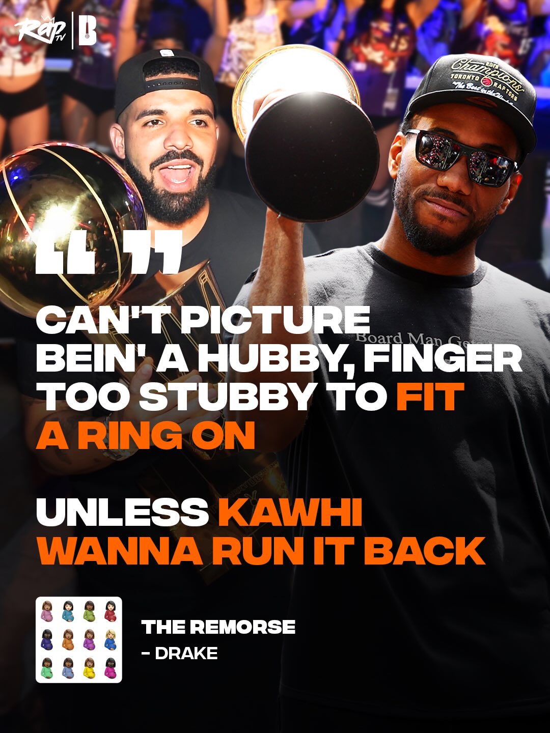 Today, we found out that Kawhi Leonard is being traded back to the Toronto Raptors‼️🏀

#Drake reacted to the news on his Instagram Story, posting:

“So is it kawhiYZ szn again 👀”

What do y’all think of the trade⁉️🤔