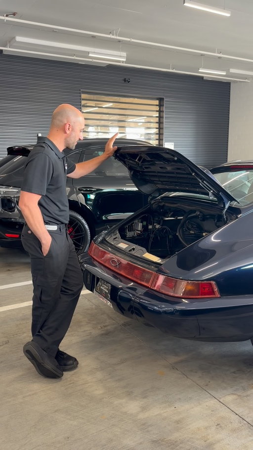 @cocci_meccanica is the man behind our Classic Restoration Challenge giving us the latest update on our 964 as it just came back from our friends over at Crash Champions. The car underwent a cosmetic refresh and full detail at the Bodyshop. #porschechallenge26 #porsche #964 #porscheclassicrestorationchallenge
