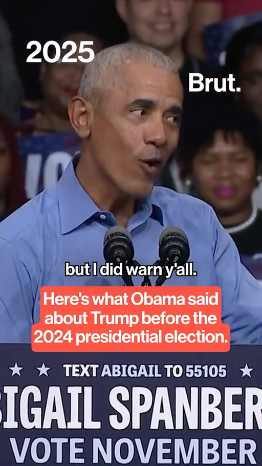 During his viral speech in Virginia on November 1, Former President Barack Obama said that while the actions of the Trump administration are worse than he expected, he did warn the American people about what Trump was going to do before he took office. ⁣
⁣
Here's what Obama said about Trump before the 2024 presidential election. ⁣
⁣
#Obama #Trump #BarackObama #2024Election #TrumpAdministration