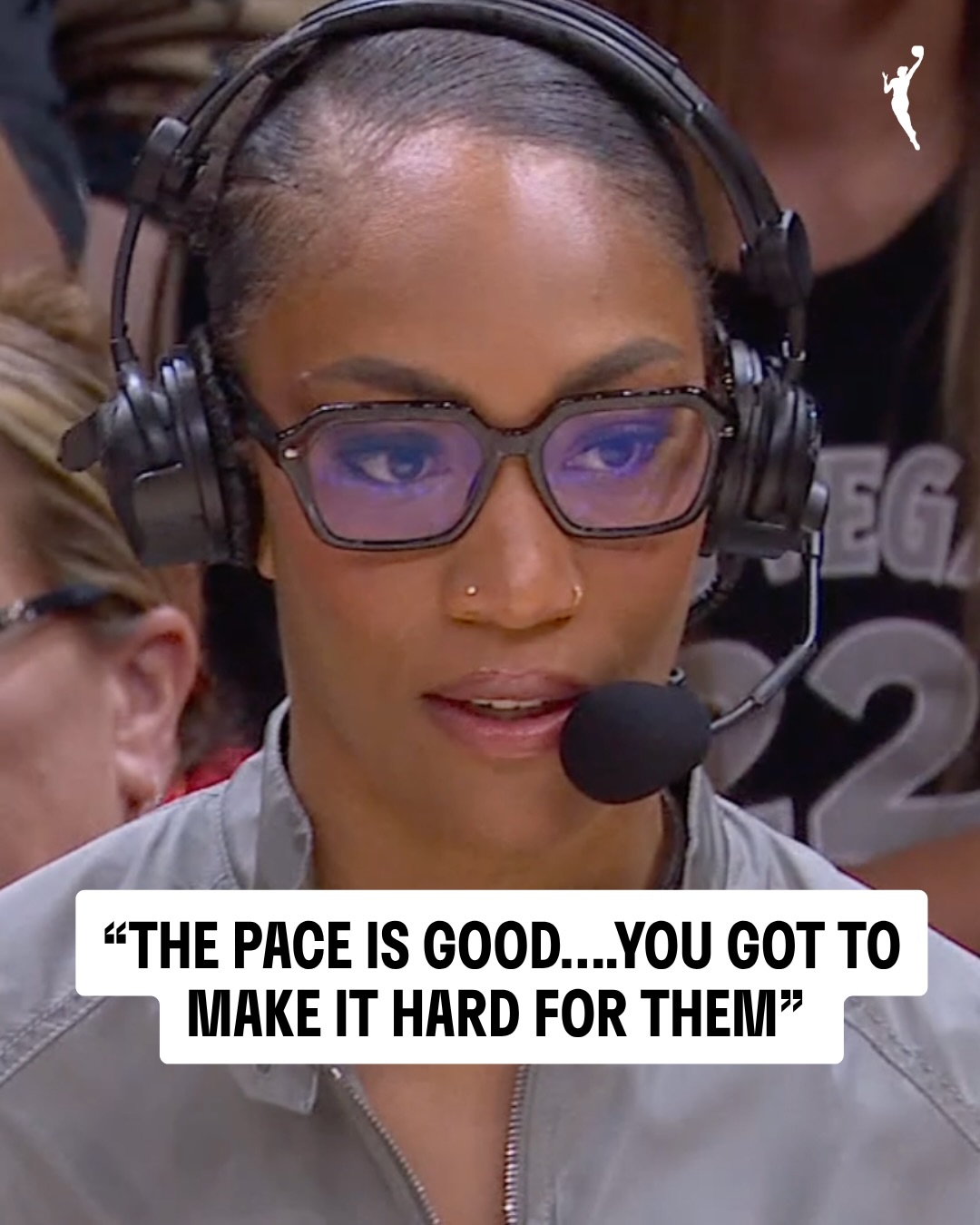 Mic’d up with A’ja 🎙️

A’ja Wilson joins the broadcast to share her thoughts on the game and what the Aces need to do down the stretch to get the dub.

📺 LVA-NYL | Prime | 2026 WNBA Commissioner’s Cup presented by @coinbas