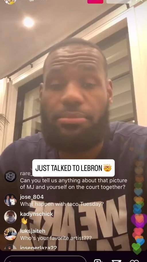 Just talked to @kingjames 👀