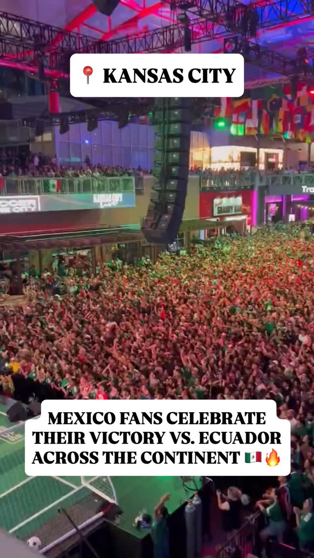 MEXICO FANS CELEBRATE REACHING THE WORLD CUP ROUND OF 16 🇲🇽❤️

El Tri comfortably dispatched Ecuador in Mexico City to reach their fifth match of the World Cup, breaking the curse of el quinto partido and sending fans across the continent wild 🔥

📹 X/JulianDelGaudio, sperrydaniel94, ChicagoFire, jacksonKMBC9, SomosDeportrece, AustinFC, Claudiashein, Finanzas_CDMX, SancadillaNorte