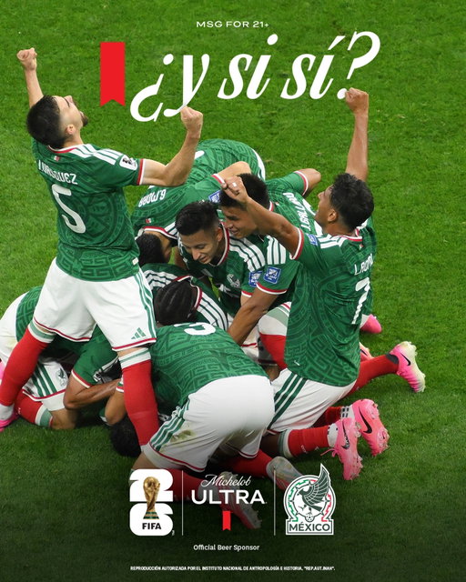 @miseleccionmx is headed to Round 16 on full throttle. ​

@miseleccionmx pisa los octavos de final a toda velocidad.