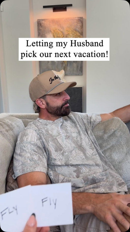 Letting my husband pick our next vacation
