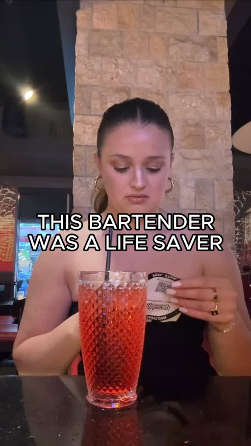 This bartender was a life saver.