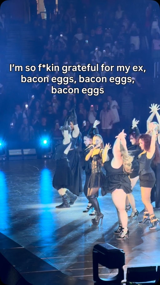 Some people hear bacon eggs 🥓 🍳 some hear steak and eggs 🥩 🍳 

All we know is that Ariana Grande was everything last night #EternalSunshine #explore #fyp #foryourpage #reels