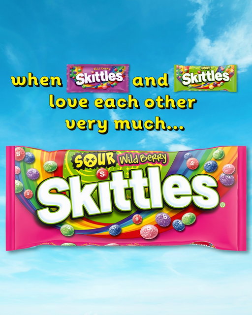 Birds and bees but make them Skittles