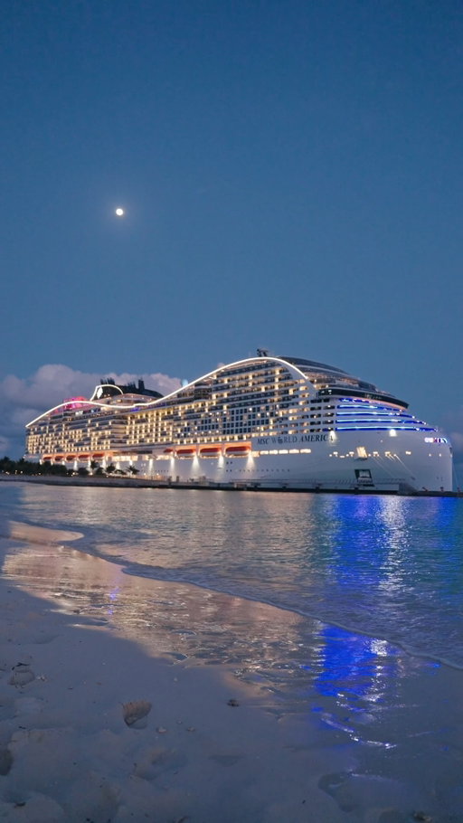 Some places are unforgettable without the noise 🌙

📍 MSC World America, Ocean Cay

Ocean Cay after dark feels like another world, especially with MSC World America docked at its harbour. 

#MSCCruises #MSCWorldAmerica