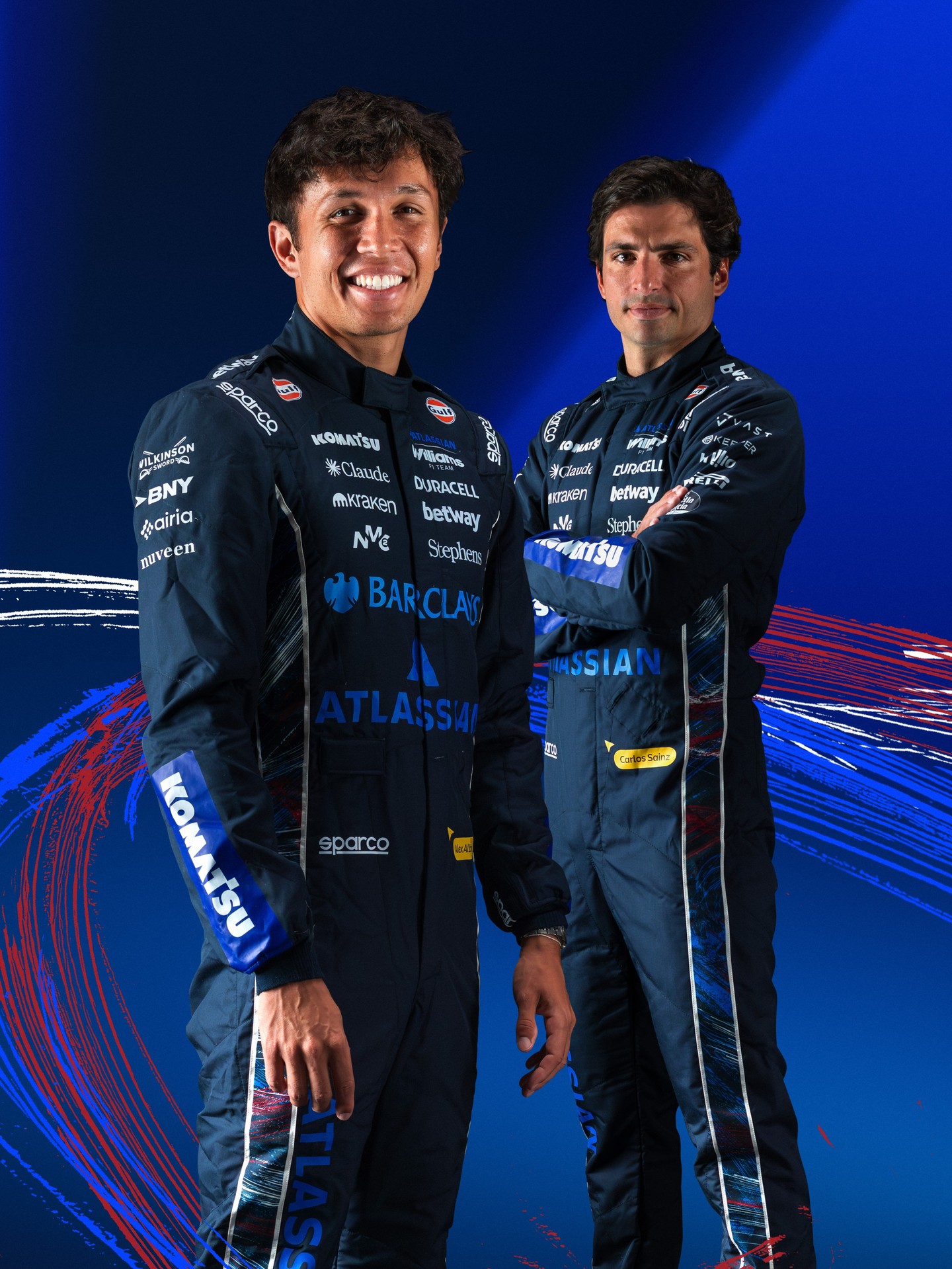 Silverstone deserves something special ✨🇬🇧 

Alex and Carlos looking sharp in their special edition British Grand Prix race suits for this weekend 🏁